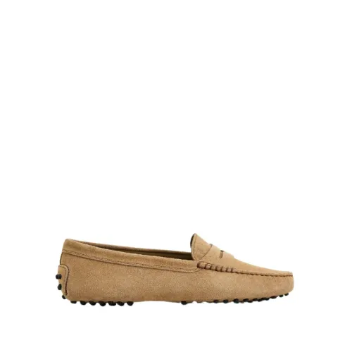 Tod's , Timeless Moccasin with Studs ,Beige female, Sizes: