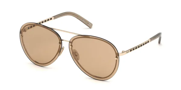 TODS TO0248 32E Women's Sunglasses Gold Size 63