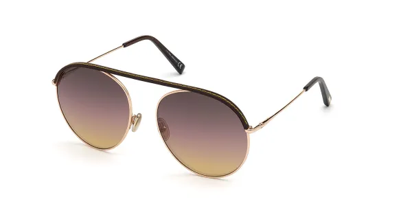 TODS TO0273 28C Women's Sunglasses Gold Size 58