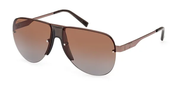 TODS TO0355 51F Men's Sunglasses Brown Size 62