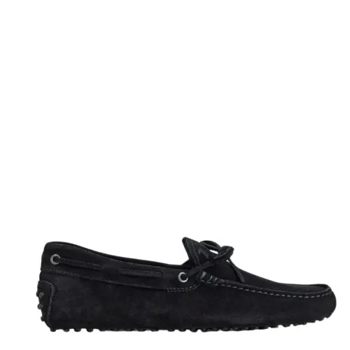 Tod's , Tods Flat shoes ,Black male, Sizes: