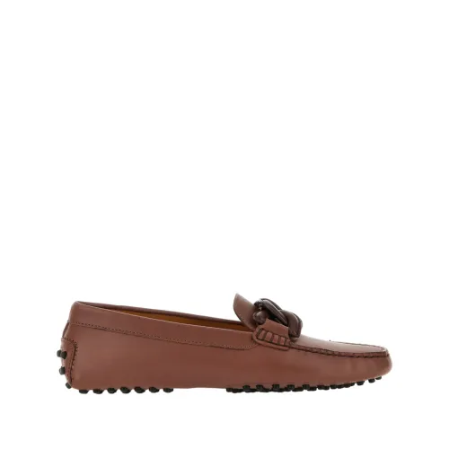 Tod's , Tods Flat shoes Brown ,Brown female, Sizes: