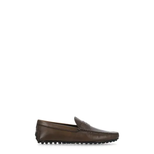 Tod's , Tods Flat shoes Brown ,Brown male, Sizes: