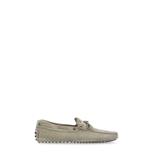 Tod's , Tods Flat shoes Grey ,Gray male, Sizes:
