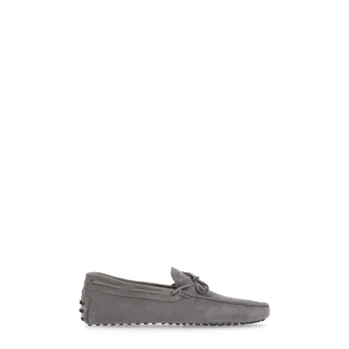 Tod's , Tods Flat shoes Grey ,Gray male, Sizes: