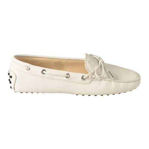 Tod's , Tods Flat shoes ,White female, Sizes: