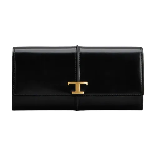 Tod's , Tods Wallets Black ,Black female, Sizes: ONE SIZE