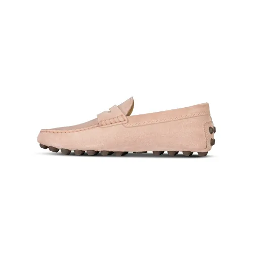 Tod's , Velour Slip-On Moccasins Italy Made ,Pink male, Sizes: