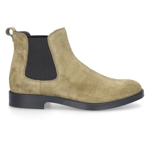 Tod's , W60C Veloursleder Chelsea Boots ,Green female, Sizes: