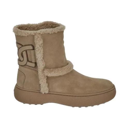 Tod's , Winter Boots, Arctic Collection ,Beige female, Sizes:
