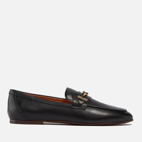 Tod's Women's Crossgrain Leather Loafers - UK