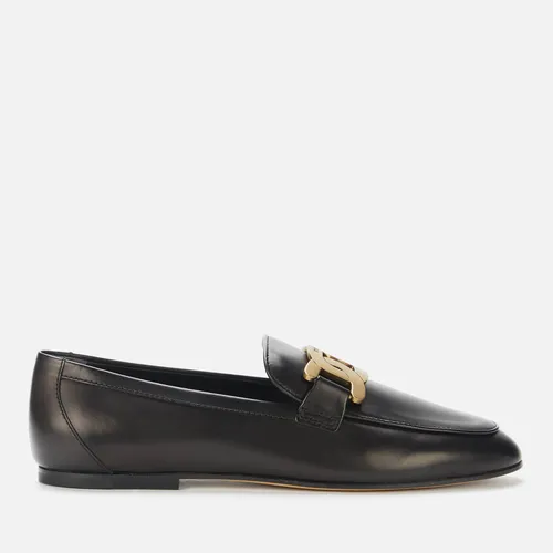 Tod's Women's Kate Leather Loafers - Black - UK