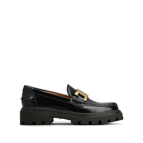 Tod's , Womens Shoes Moccasins Black Aw23 ,Black female, Sizes: