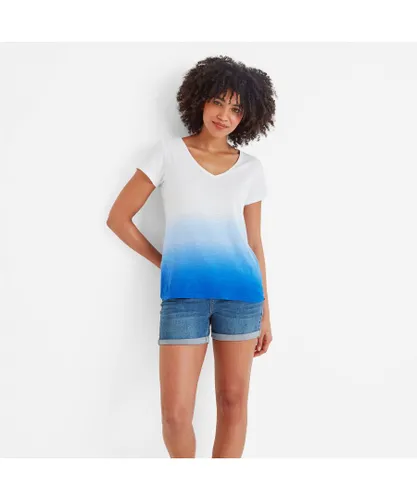 TOG24 Alexa Womens T-Shirt Mykonos Blue Cotton