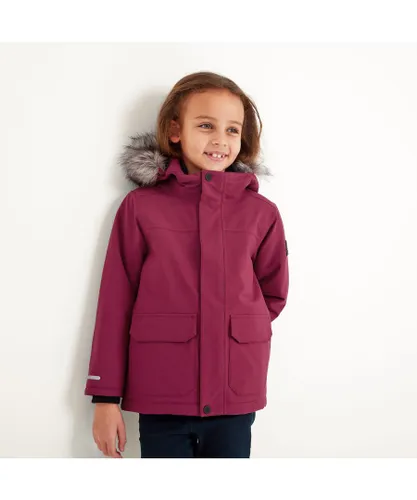 TOG24 Childrens Unisex Peckett Kids Waterproof Jacket Raspberry - Pink
