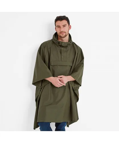TOG24 Drench Unisex Packable Waterproof Poncho Khaki Polyamide - One