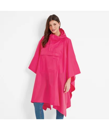 TOG24 Drench Unisex Packable Waterproof Poncho Magenta Pink Polyamide - One