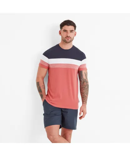 TOG24 Farndon Mens T-Shirt Washed Red Cotton