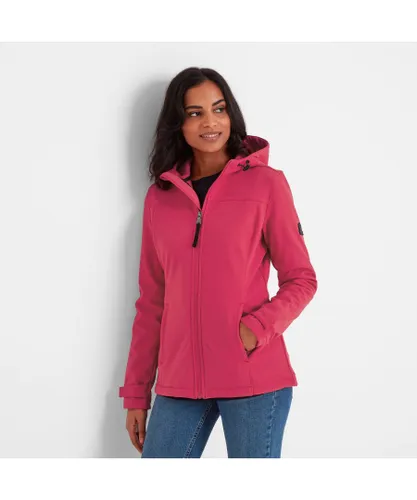 TOG24 Keld Womens Softshell Hooded Jacket Fuschia Pink - Fuchsia