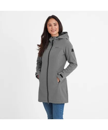 TOG24 Keld Womens Softshell Long Jacket Dark Grey