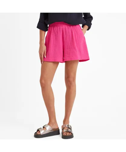 TOG24 Samie Womens Shorts Hibiscus Pink Cotton