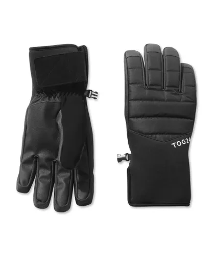TOG24 Unisex Adventure Ski Gloves Black - Size Large