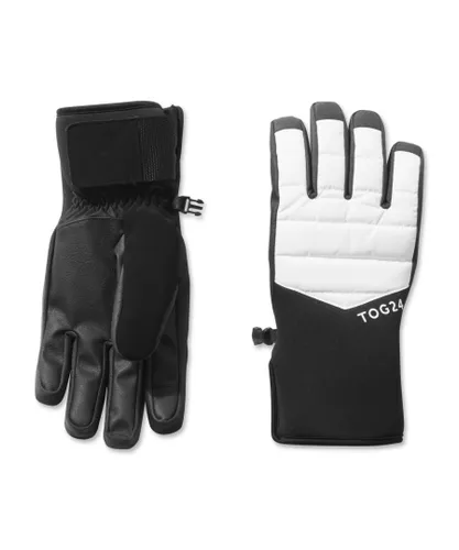 TOG24 Unisex Adventure Ski Gloves Optic White - Size Medium
