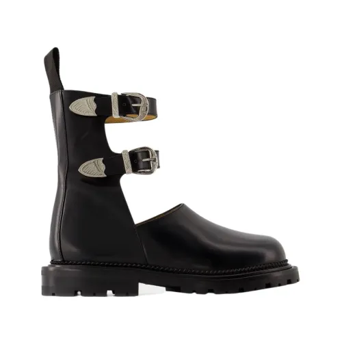 Toga Pulla , Aj1288 Boots - Toga Pulla - Leather - Black ,Black female, Sizes:
