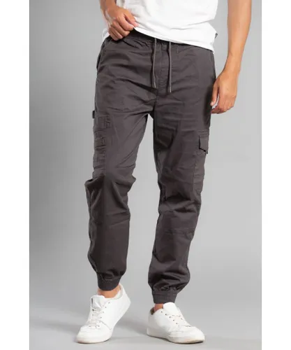 Tokyo Laundry Mens Grey 'Lance' Cotton Cargo Trousers