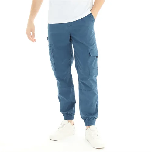 Tokyo Laundry Mens Lance Cargo Trousers Big Dipper Blue
