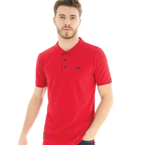 Tokyo Laundry Mens Mortimer Polo Red