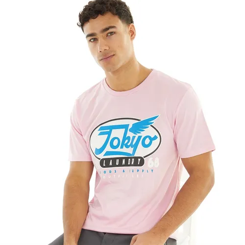 Tokyo Laundry Mens Passive T-Shirt Pink