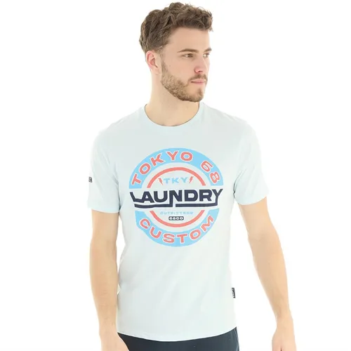 Tokyo Laundry Mens Tremper T-Shirt Blue