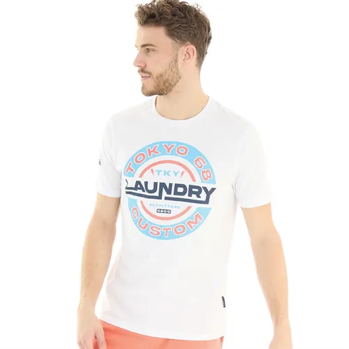 Tokyo Laundry Mens Tremper T-Shirt White