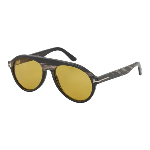 Tom Ford , Aviator Ft1047 Sunglasses /Black Horn ,Black unisex, Sizes: ONE