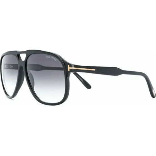 Tom Ford , Black Aviator Sunglasses ,Black male, Sizes: