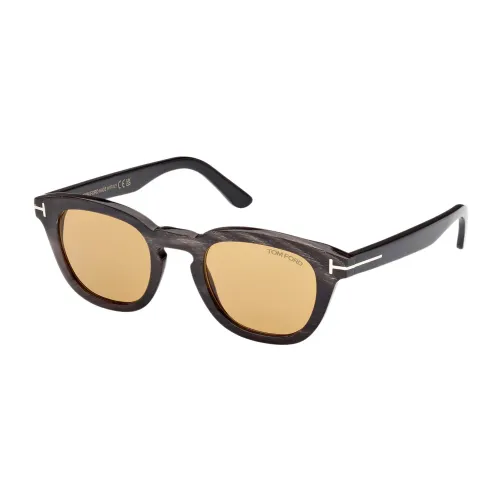 Tom Ford , Black Horn Wayfarer Sunglasses Ft1045-P ,Black unisex, Sizes: