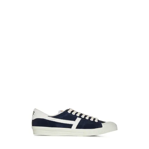 Tom Ford , Blue Sneakers with Lace-up Fastening ,Blue male, Sizes: