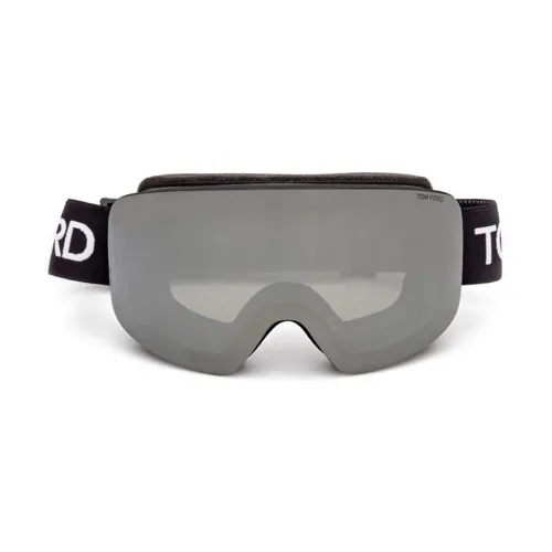 Tom Ford , Fashionable Unisex Ski Mask Ft1124/S 01C ,Black unisex, Sizes: ONE