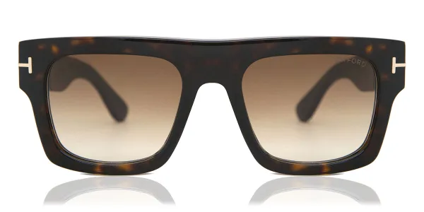 Tom Ford FT0711 FAUSTO 52F Men's Sunglasses Tortoiseshell Size 53