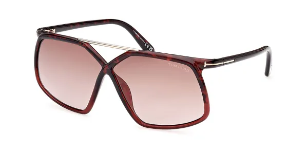Tom Ford FT1038 MERYL 56Z Women's Sunglasses Tortoiseshell Size 64