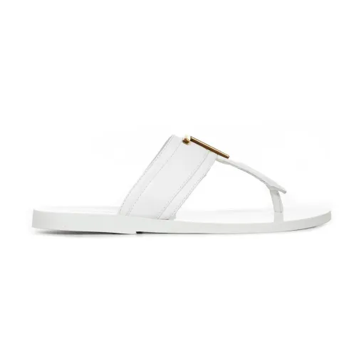 Tom Ford , Glamorous Flat Sandals ,White female, Sizes: