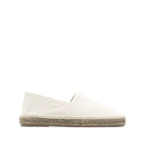 Tom Ford , Grained leather espadrilles ,White male, Sizes: