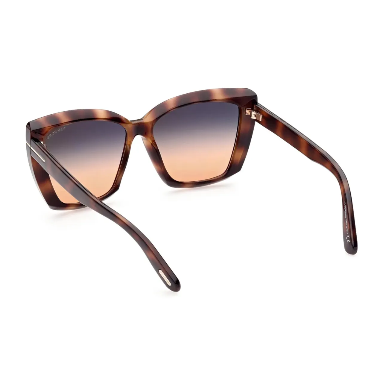 Tom Ford , Havana Oversize Sunglasses ,Brown female, Sizes: