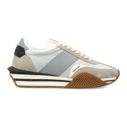 Tom Ford , James Sneakers Silver+cream Ss24 ,Multicolor male, Sizes: