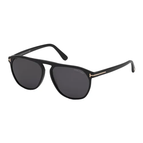 Tom Ford , Jasper Sunglasses Black/Grey Shiny ,Black male, Sizes: