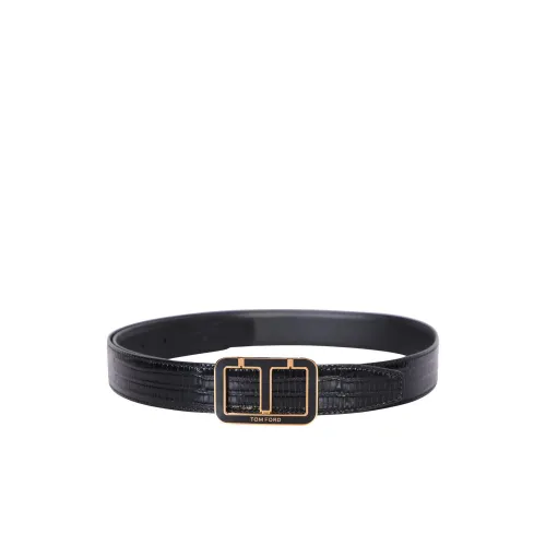 Tom Ford , Leather belt by Tom Ford ,Black male, Sizes: