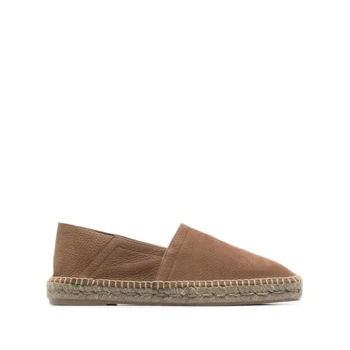 Tom Ford , Leather Espadrilles ,Brown male, Sizes: