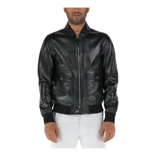 Tom Ford , Leather Jacket ,Black male, Sizes: