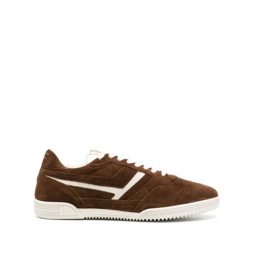 Tom Ford , Luxury Suede Low Top Sneakers ,Brown male, Sizes: